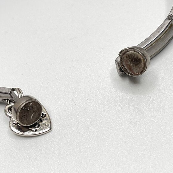 Beautiful Vintage Remembrance Spoon Bracelet With Charms Silver Tone Statement - Picture 5 of 7